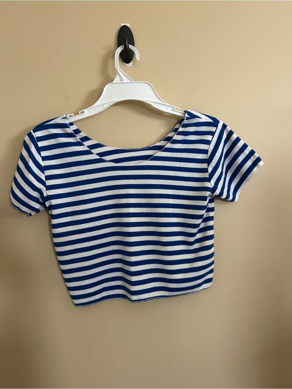 Ricki's  vintage Blue and White Striped Crop Top